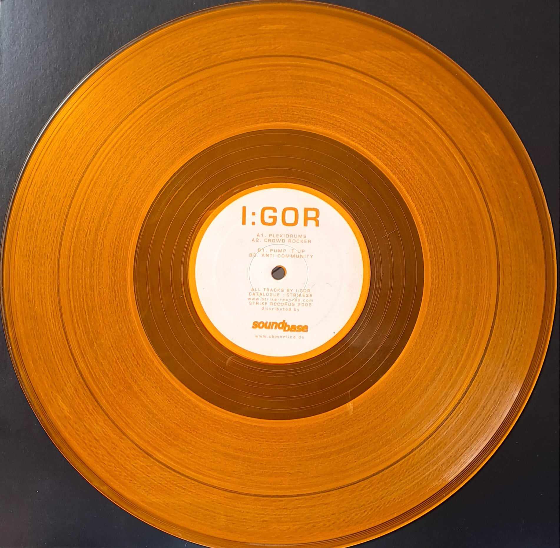 Strike Records 38 (Orange Transparent) - vinyle hardcore